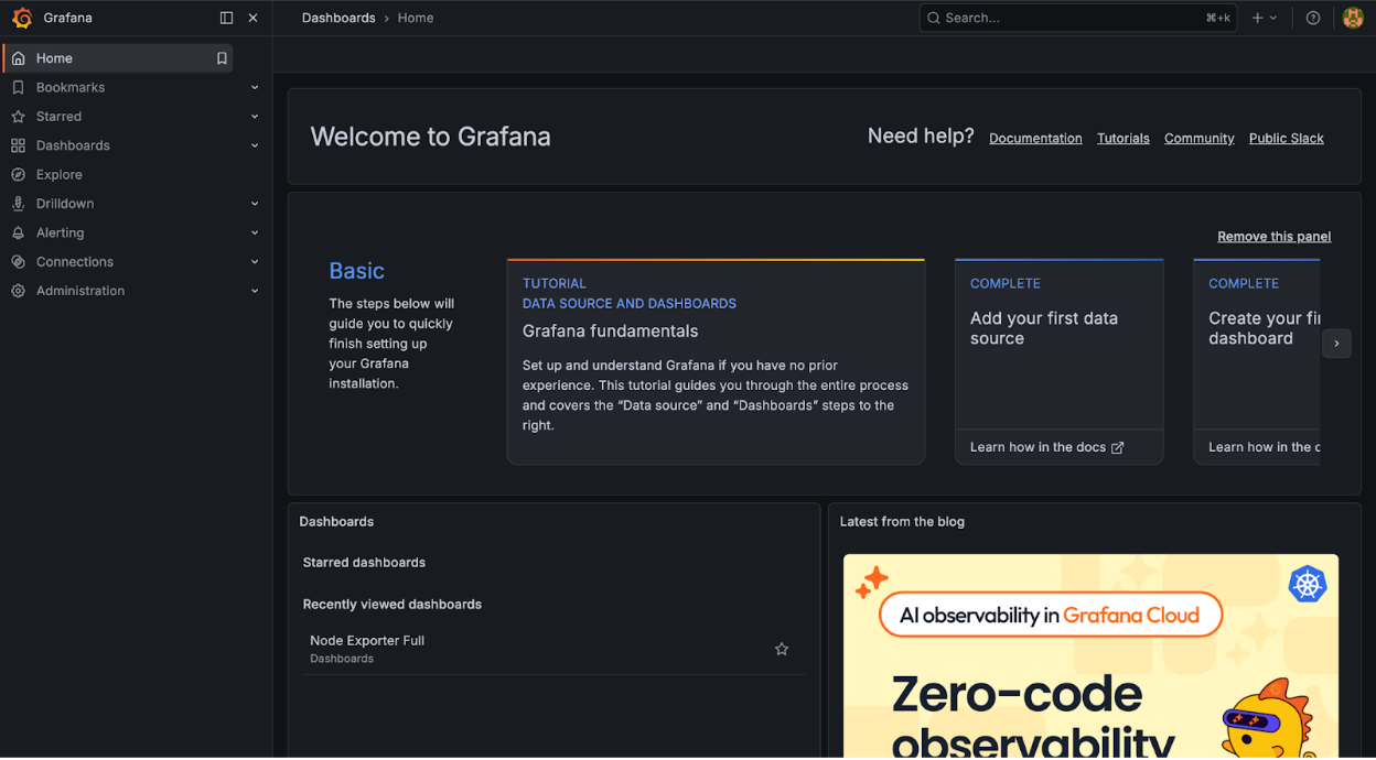 Grafana UI