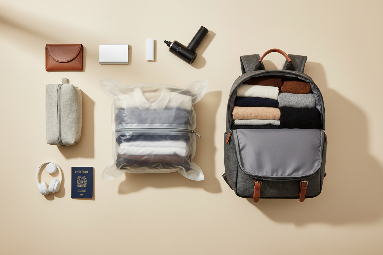 Comment un sac à dos compression sous vide permet de voyager une semaine en cabine (même sur…