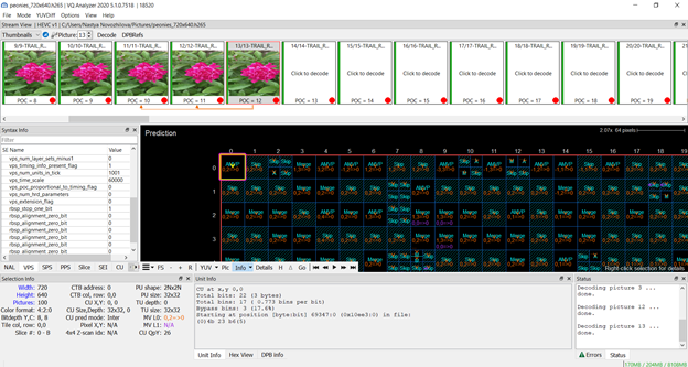 VQ Analyzer — Guided Tour. HEVC Detail View. | by Anastasia