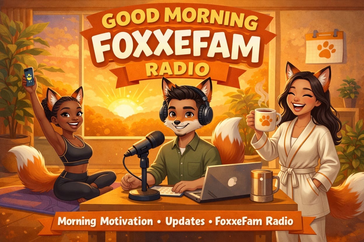 🦊 FOXXEFAM™ Morning Announcements Are Back — And We’ve Never Been More Excited