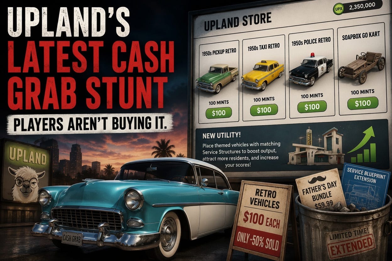 Upland’s Latest Cash Grab Is Starting to Look Desperate