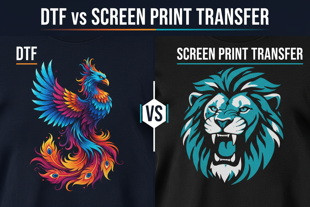 DTF Transfer vs. Screen Print Transfer — Which is Best for Your Brand?