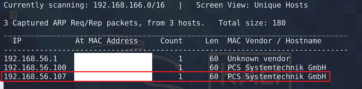 network scanning