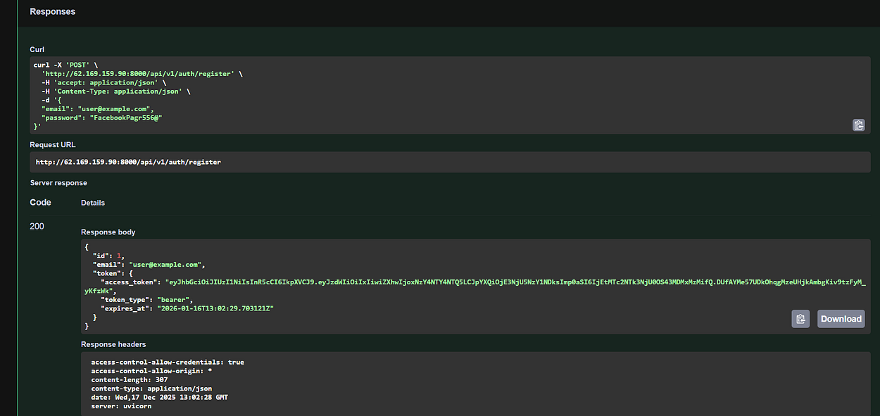 Our docs page