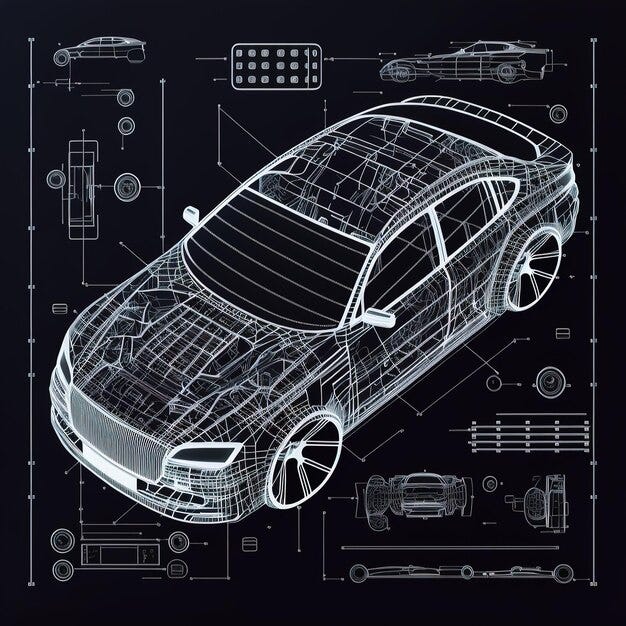 The Role of CAD Drawing in Car Manufacturing | by Shalin Designs | Medium