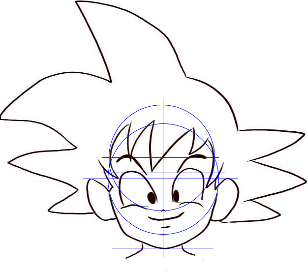 DESENHANDO O GOKU PASSO A PASSO COM ESBOÇO DRAGONBALL SUPER