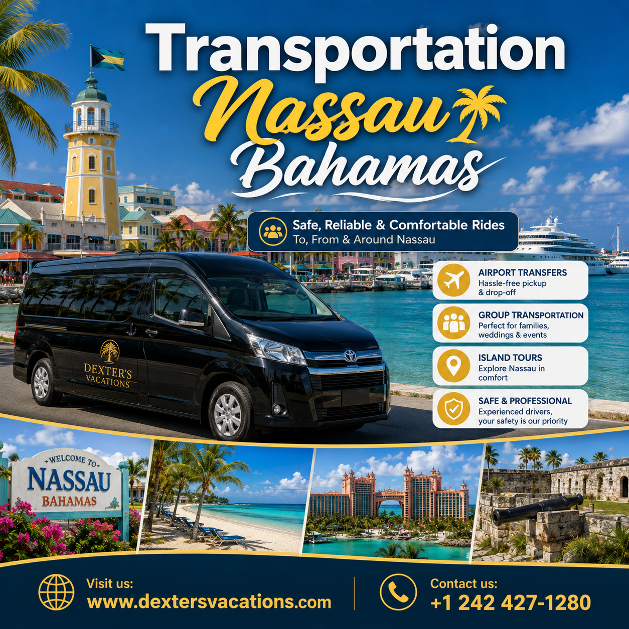 Transportation Nassau Bahamas | Dexters Vacations