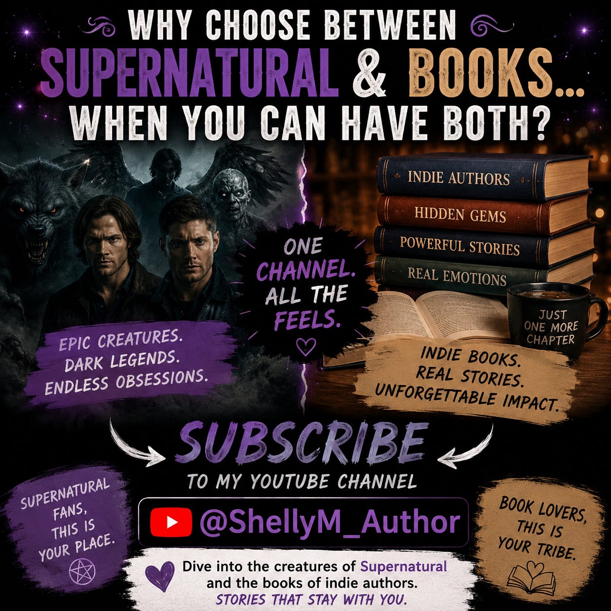 You love monsters, mysteries, and indie books. 👻📚