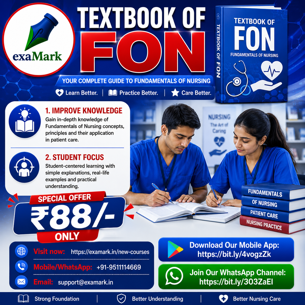 📘 TEXTBOOK OF FON — Your Complete Guide to Fundamentals of Nursing!