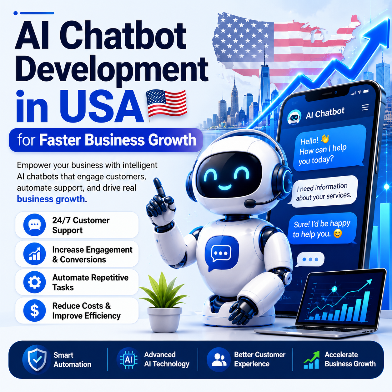 AI Chatbot Development Service for Business Growth & Customer Engagement