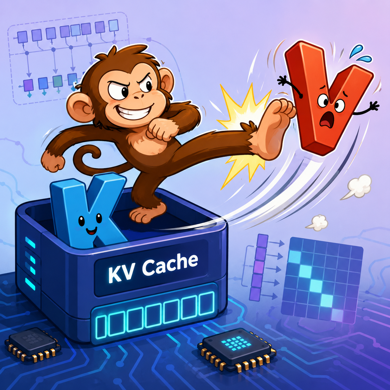 Can KV Cache be chopped by half by removing V cache