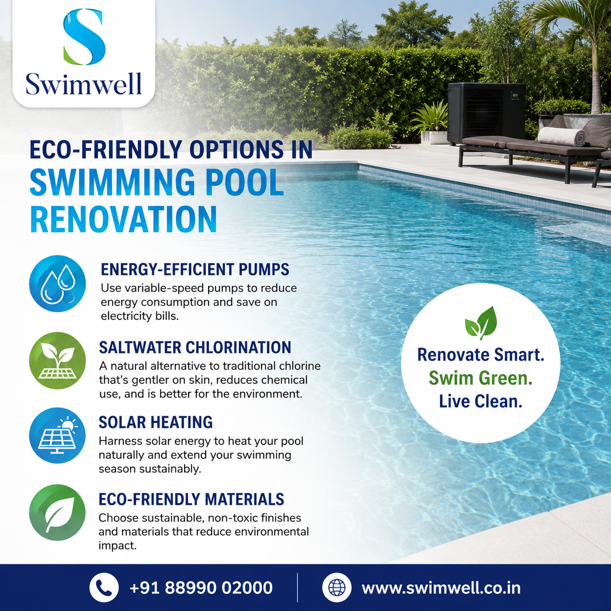 What Are Eco-Friendly Options in Swimming Pool Renovation?