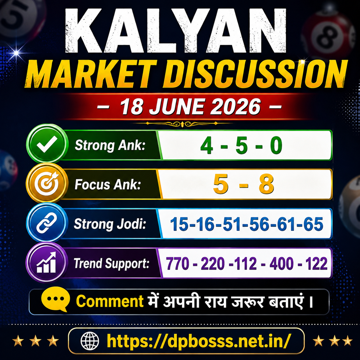 KALYAN MARKET DISCUSSION — 18 JUNE 2026