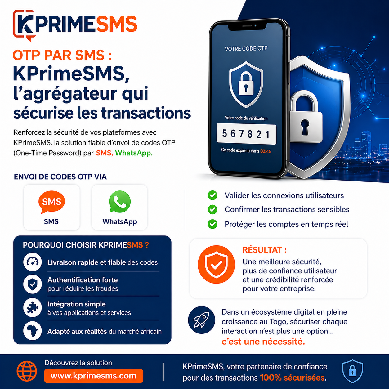 Sécurisez vos transactions avec l’OTP par SMS