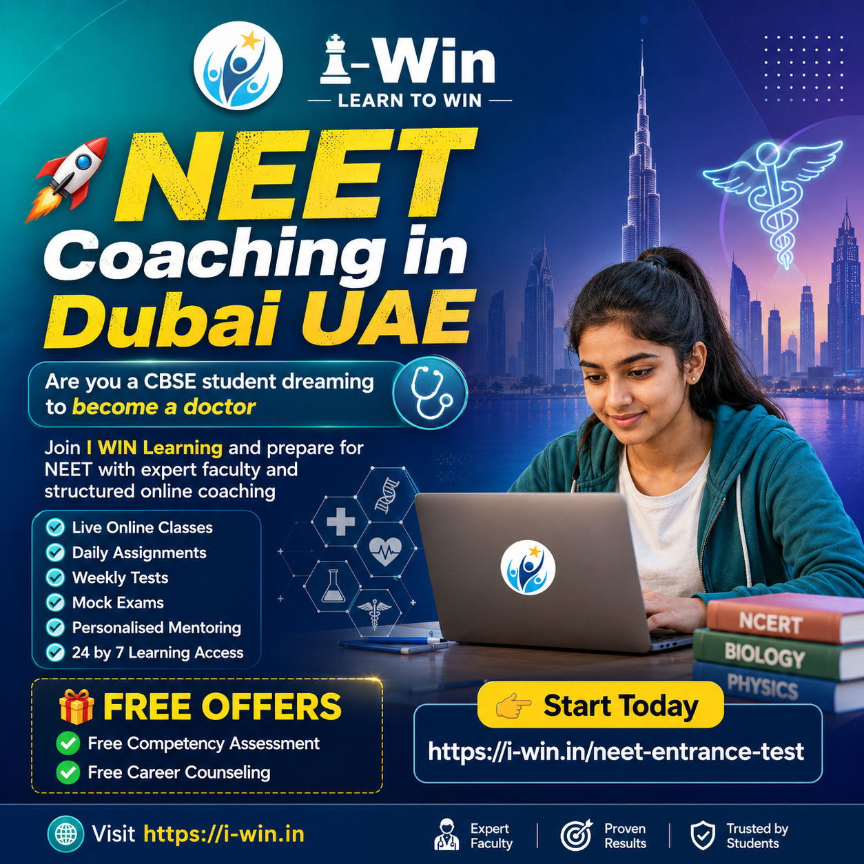 NEET Coaching in Dubai UAE for CBSE Students | I WIN Learning