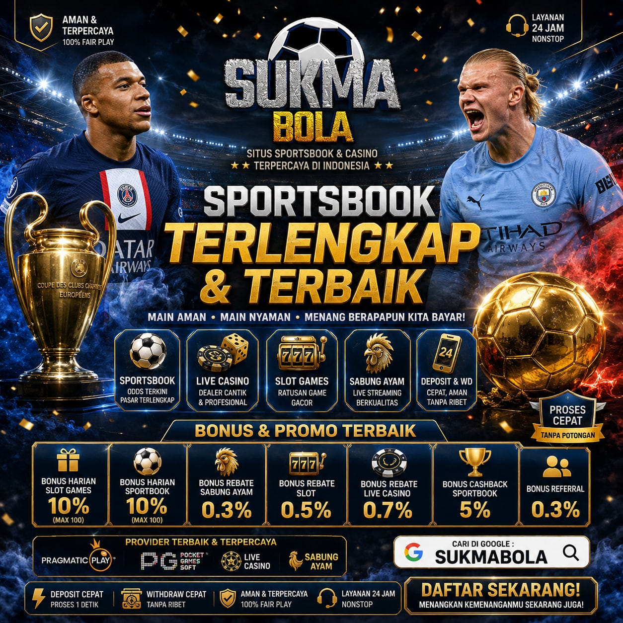 SUKMABOLA: Situs Sportsbook & Casino Terlengkap dan Terpercaya di Indonesia