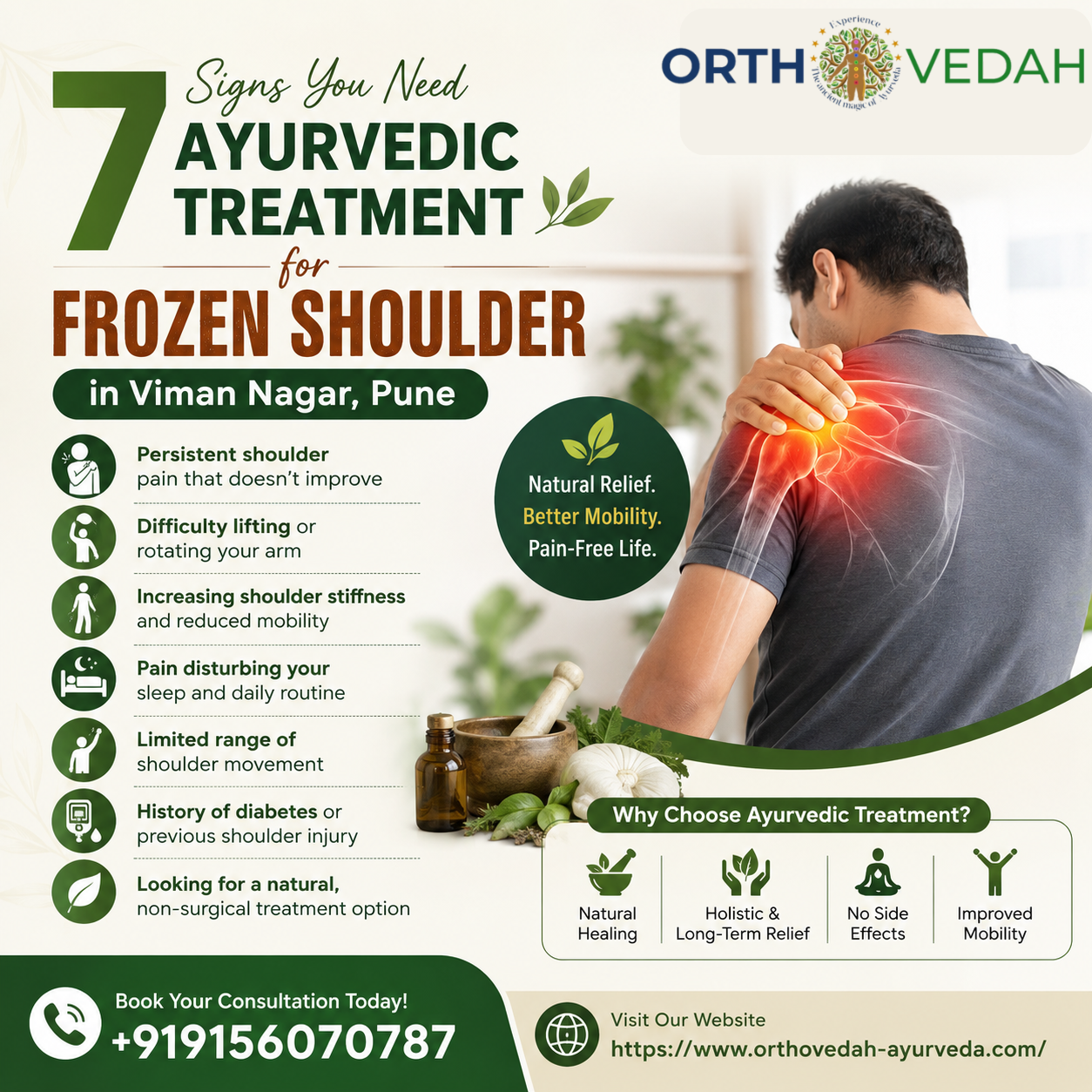 7 Signs You Need Ayurvedic Treatment for Frozen Shoulder in Viman Nagar, Pune
