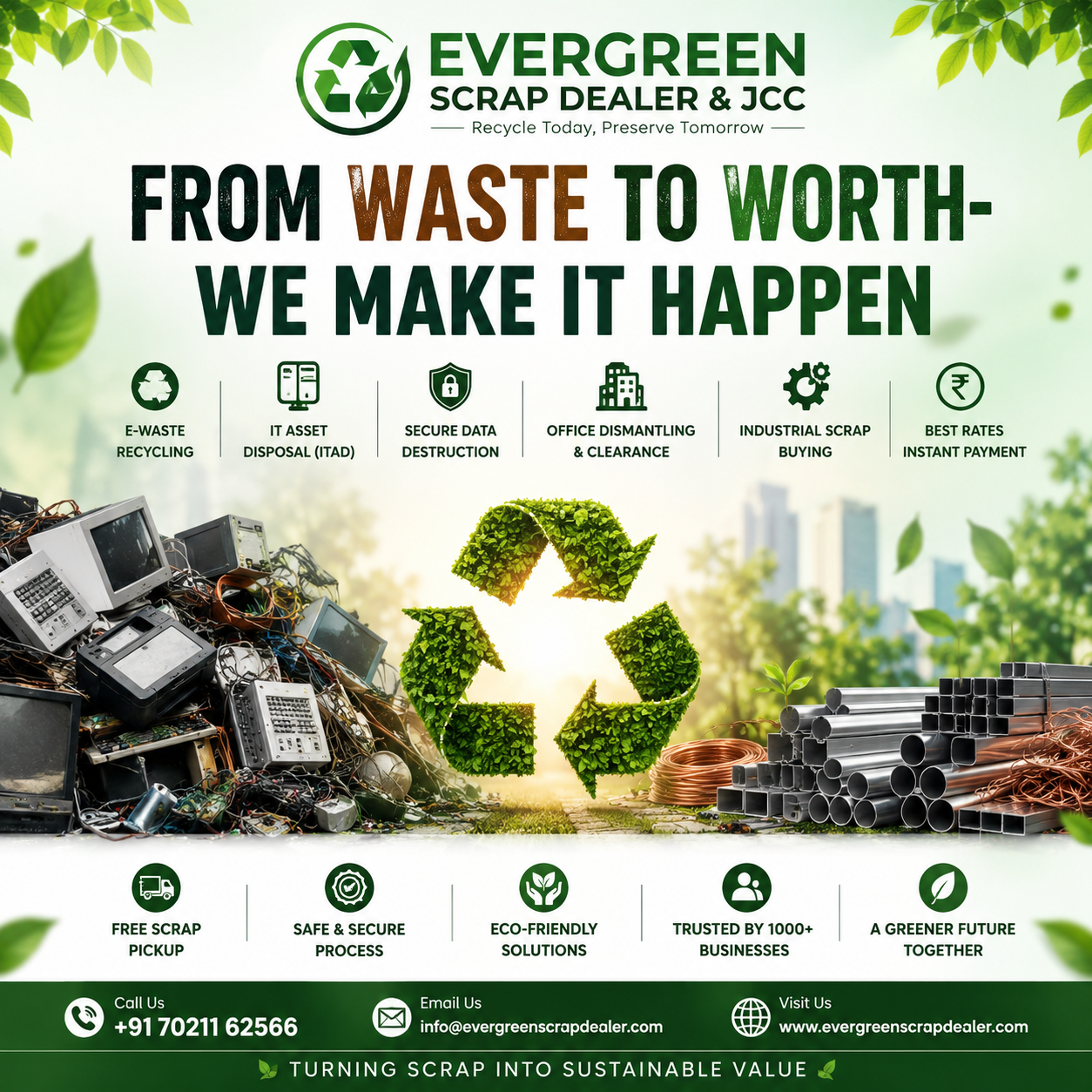 ♻️ From Waste to Worth — We Make It Happen