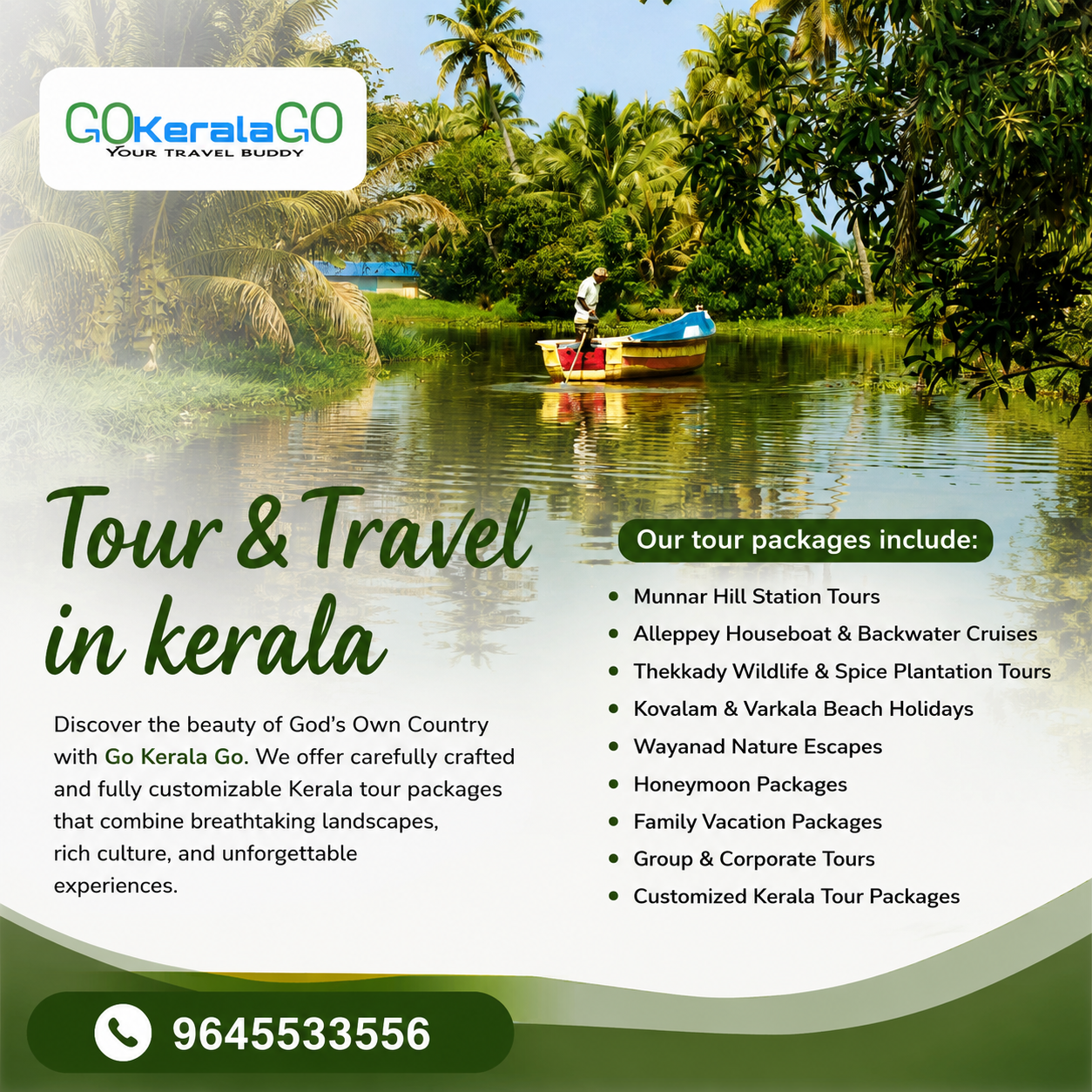 Kerala Tour Packages with Go Kerala Go