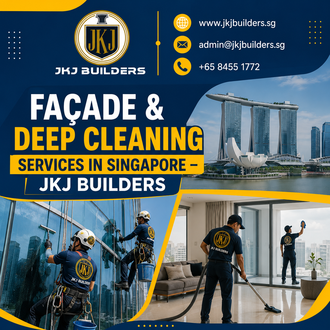 Façade & Deep Cleaning Services in Singapore — JKJ Builders