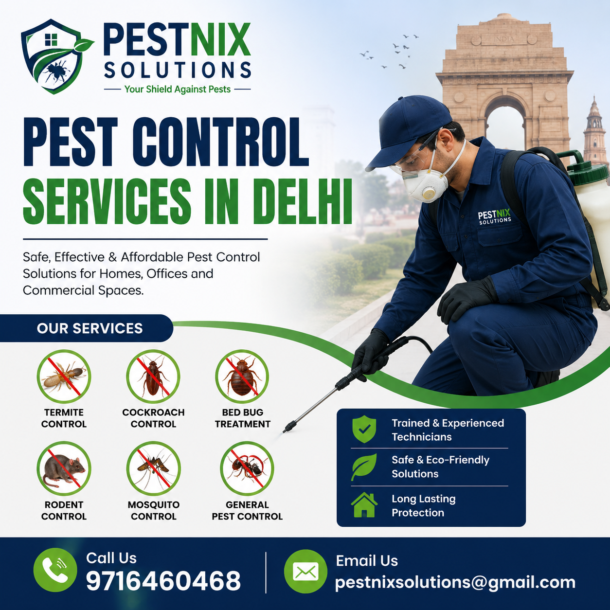 Pest Control Services in Delhi — Pestnix Solutions