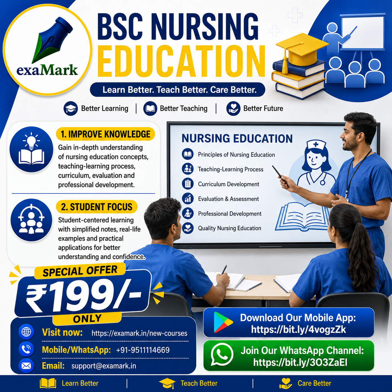 BSC Nursing Education — Improve Knowledge & Achieve Success with EXAMARK!