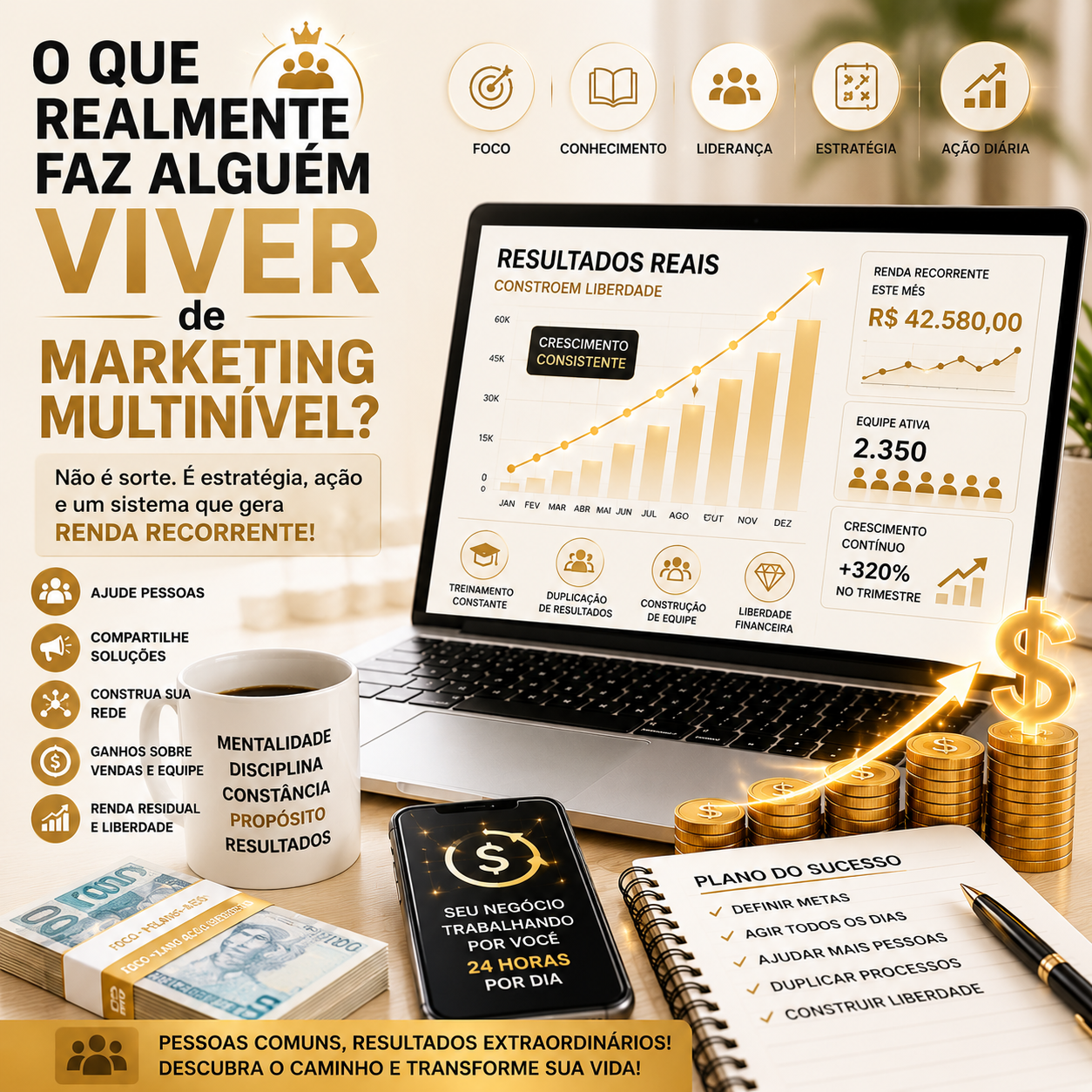 O Que Realmente Faz Alguém Viver de Marketing Multinível?