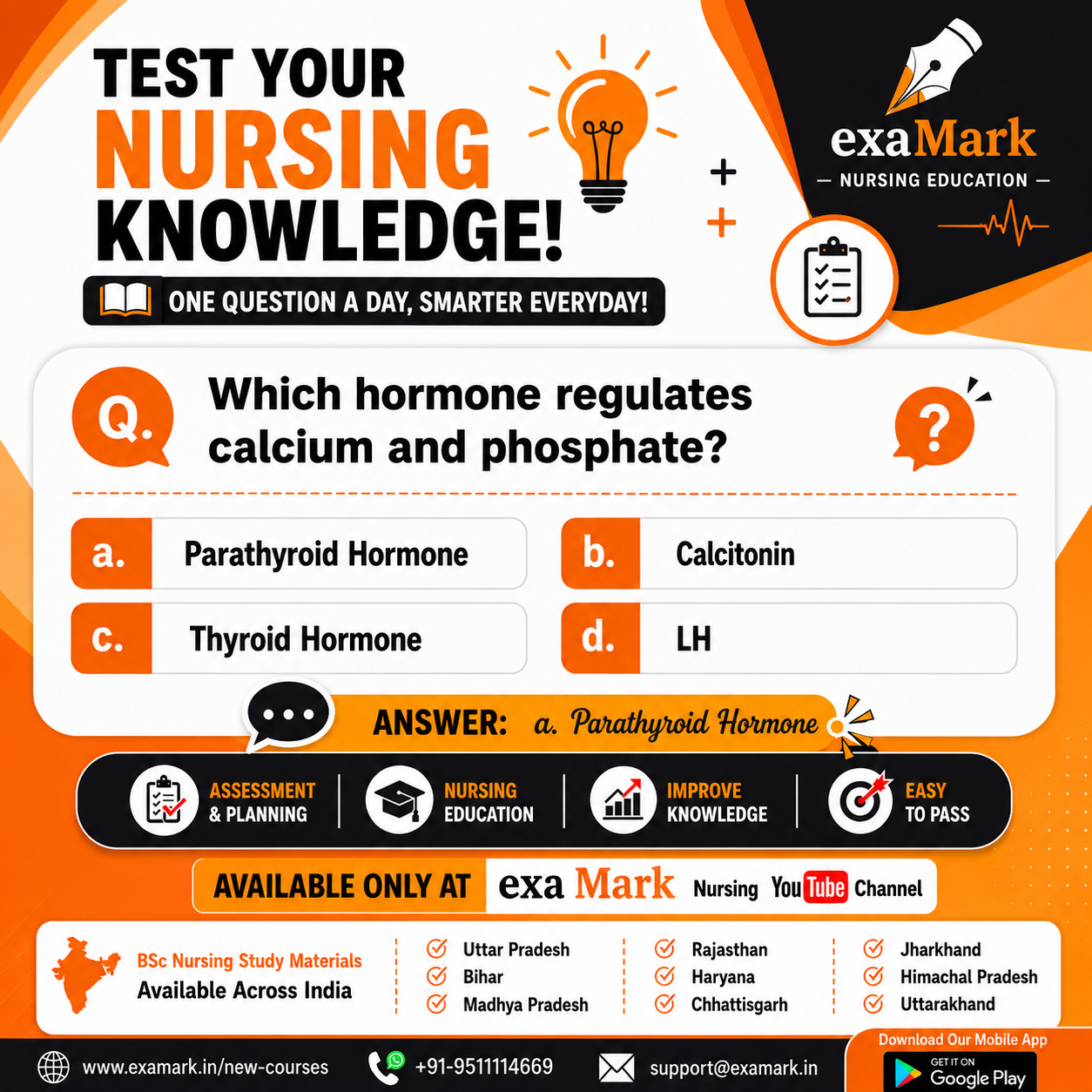 Nursing Quiz Challenge: Test Your Knowledge on Calcium & Phosphate Regulation!