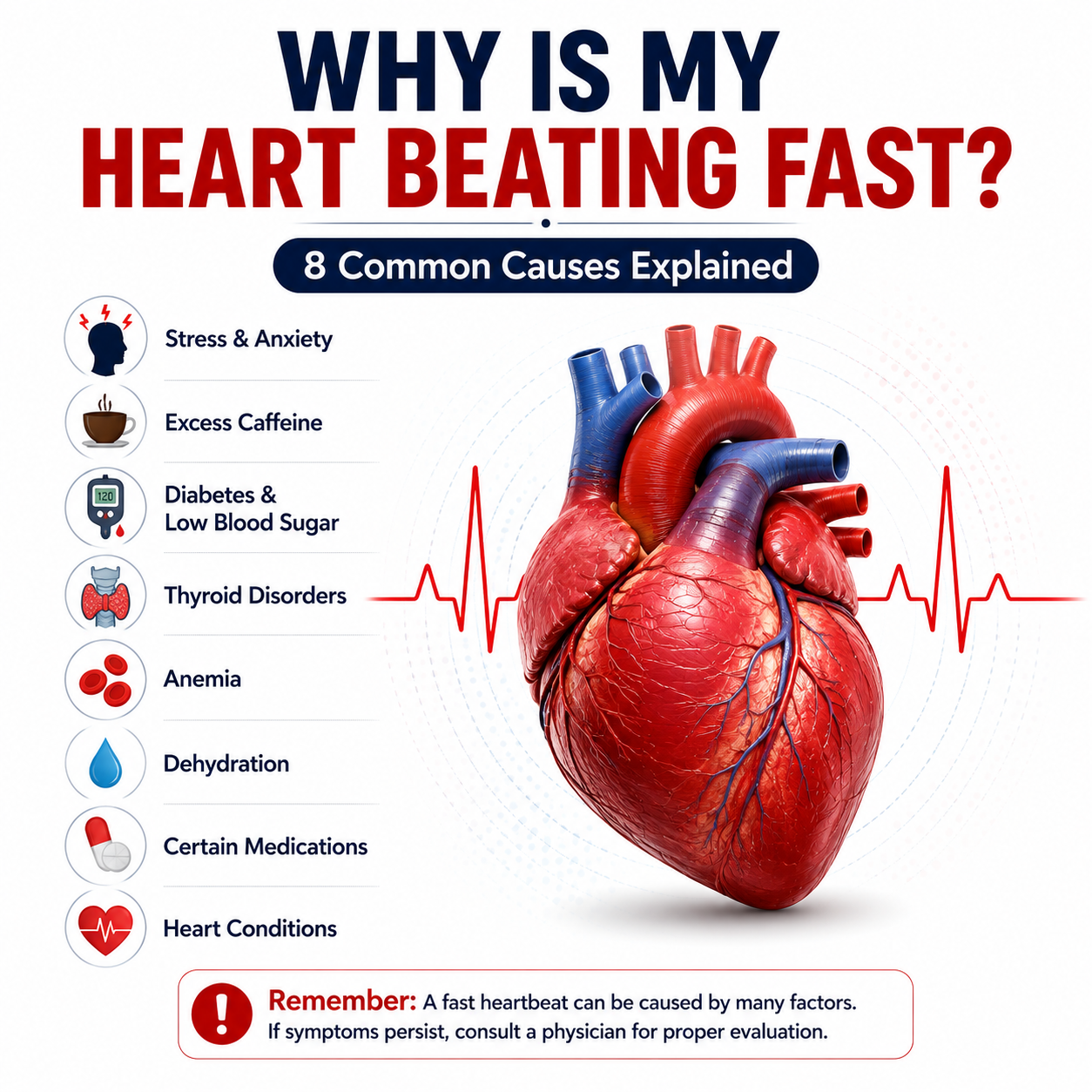 Why Is My Heart Beating Fast? 8 Common Causes Explained