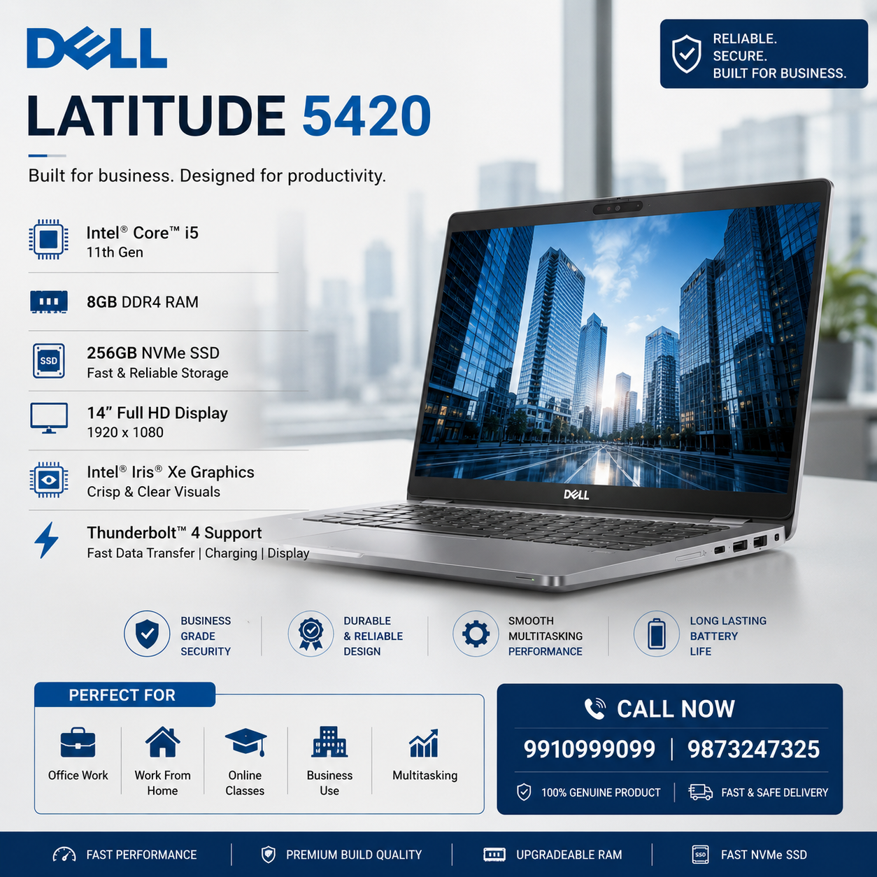 Dell Latitude 5420 Laptop Sale In Delhi! 9873247325