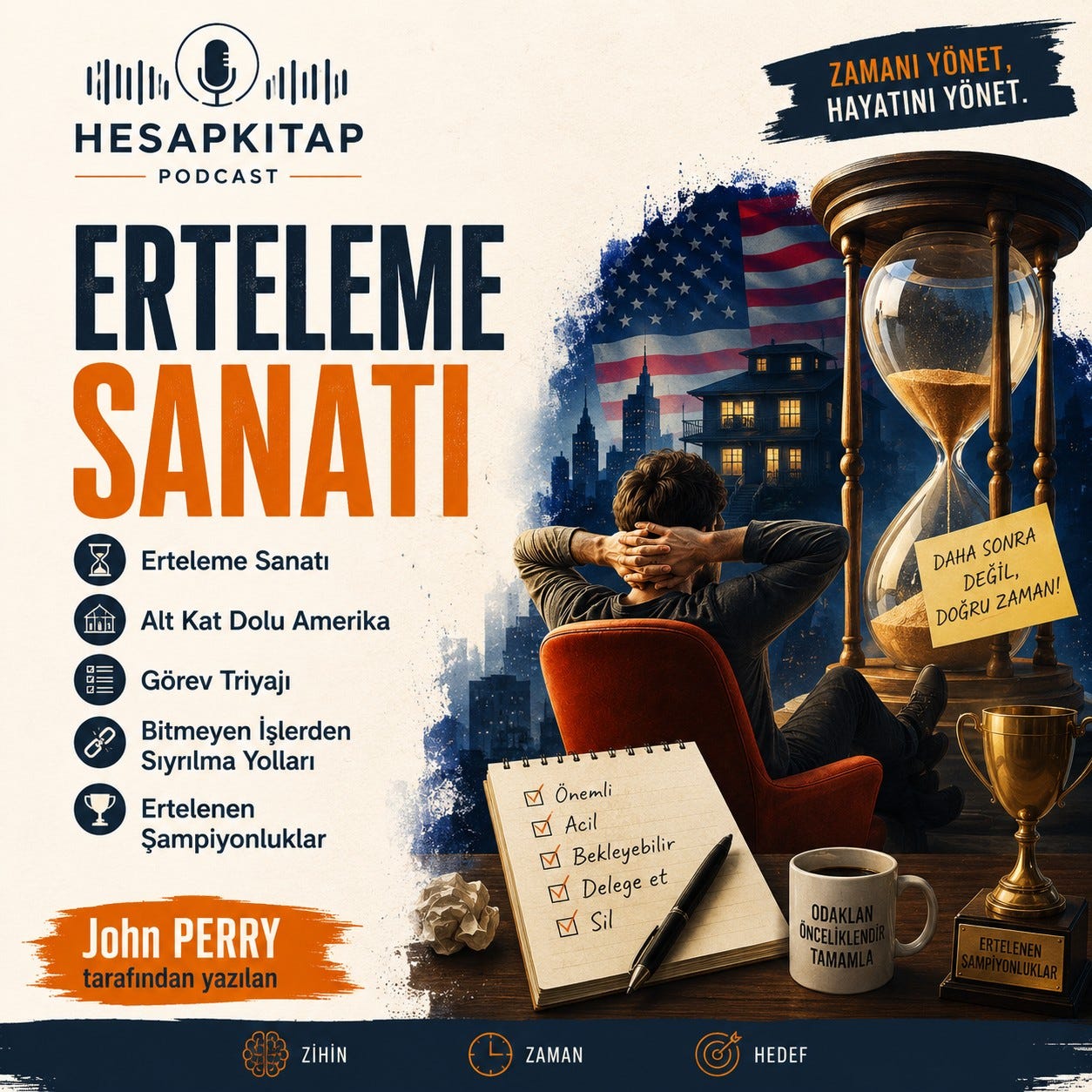 Erteleme Sanatı, Alt Kat Dolu Amerika, Görev Triyajı, Bitmeyen İşlerden Sıyrılma Yolları ve…