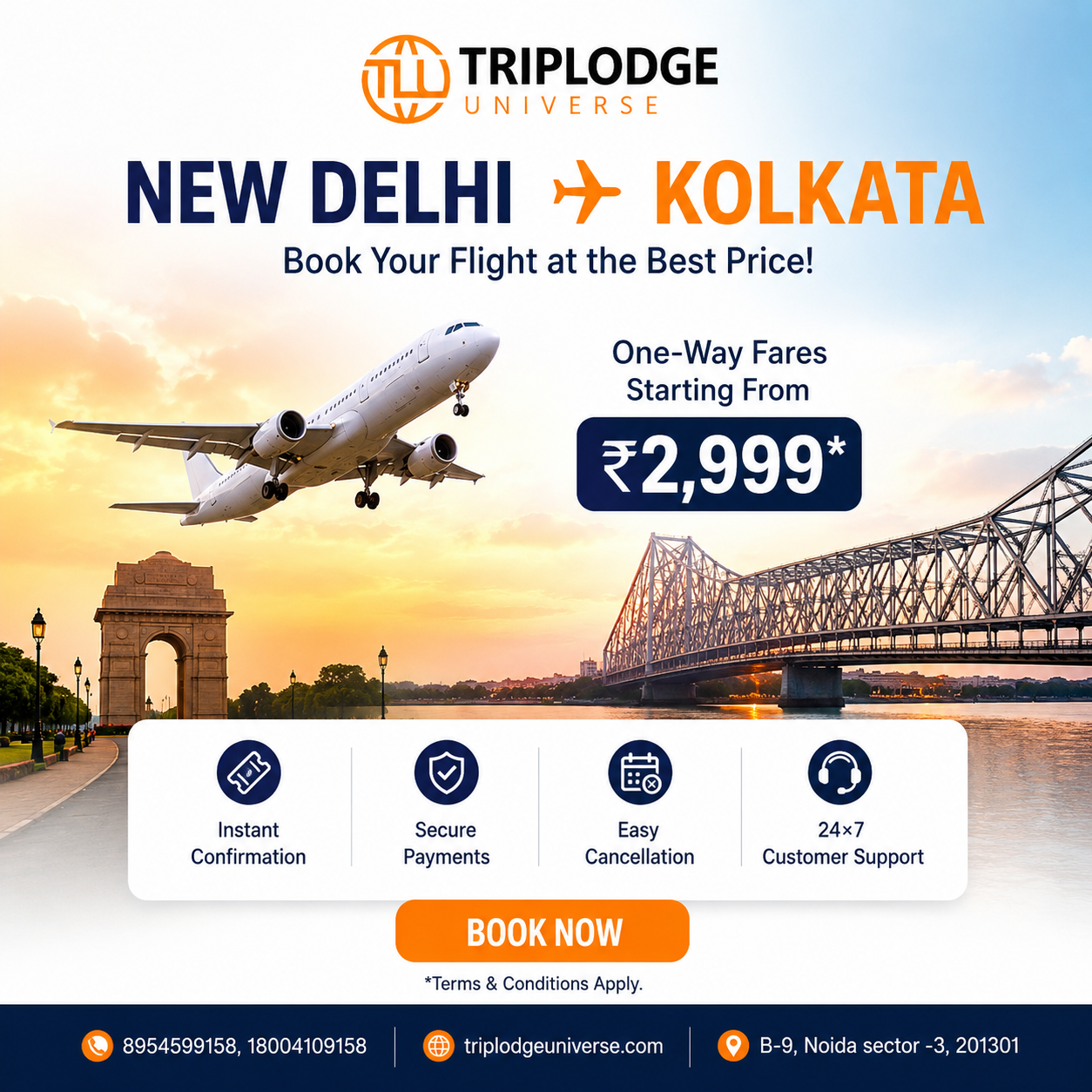 New Delhi–Kolkata Flight Sale: Grab Exclusive Offers