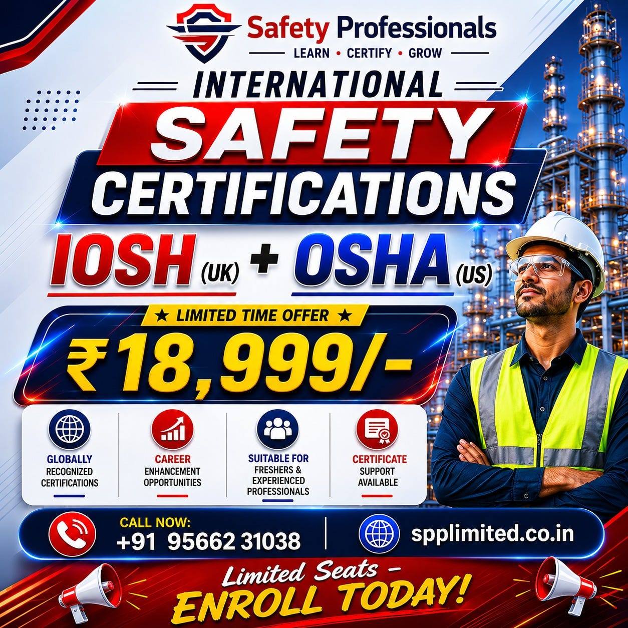 International Safety Certification Course in Chennai — IOSH + OSHA Admission Open 2026