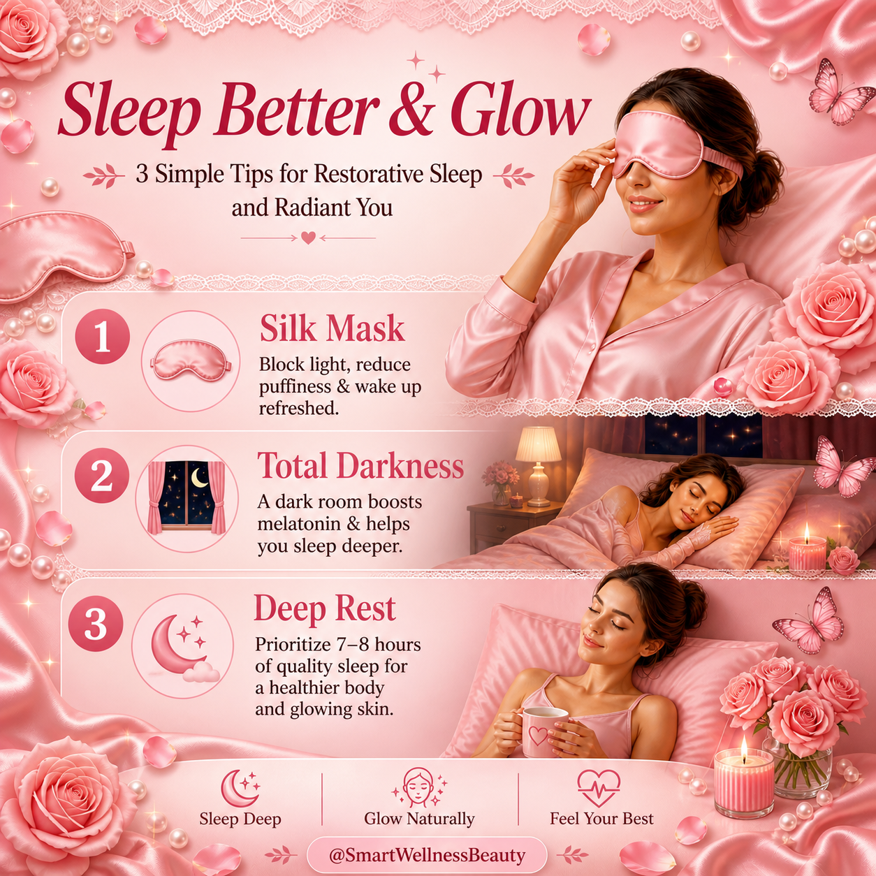 🌙 Silk Sleep Mask: The Simple Ritual for Better Sleep, Balanced Hormones & Radiant Skin