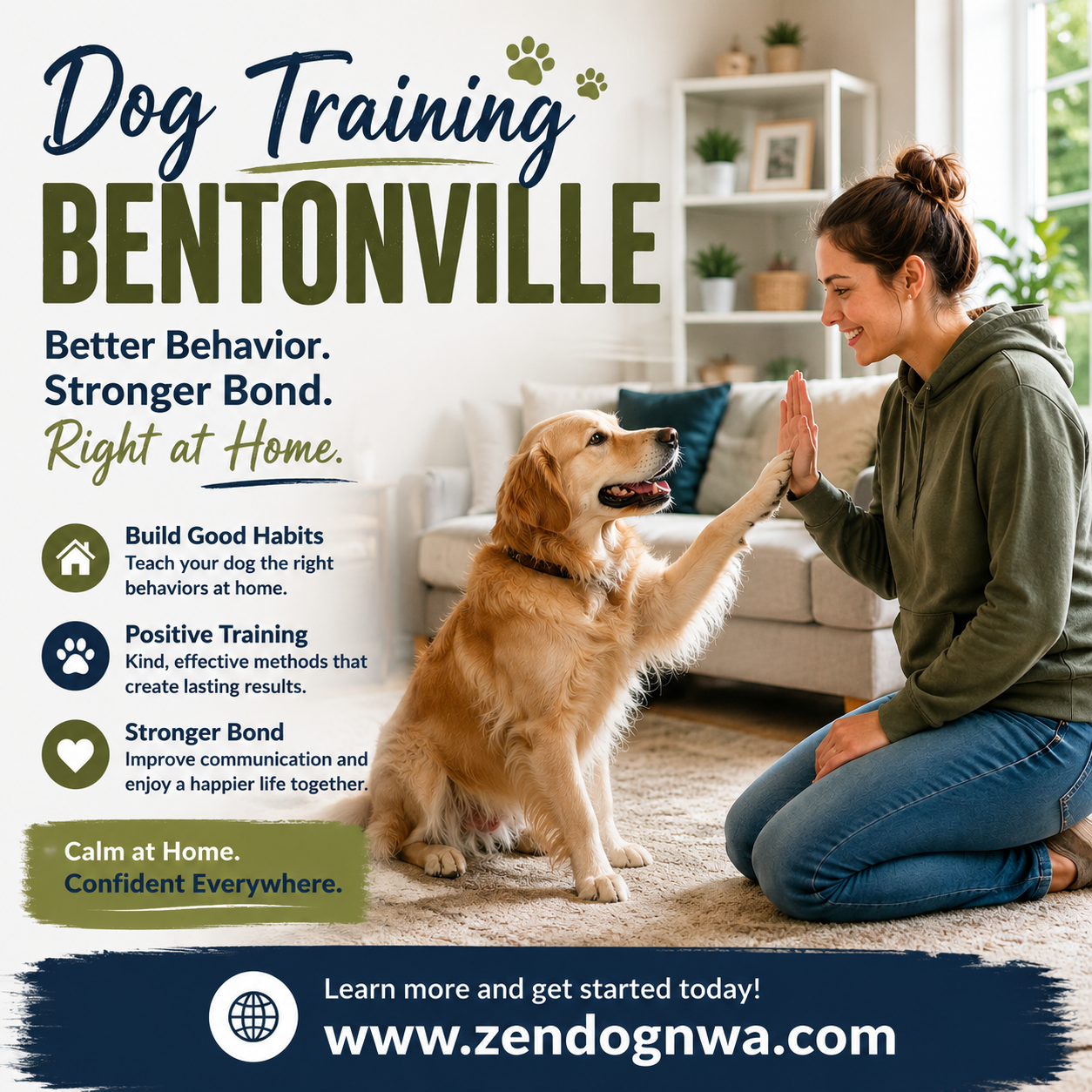 Dog Training Bentonville: Preparing Your Dog for Walks and Outdoor Adventures.