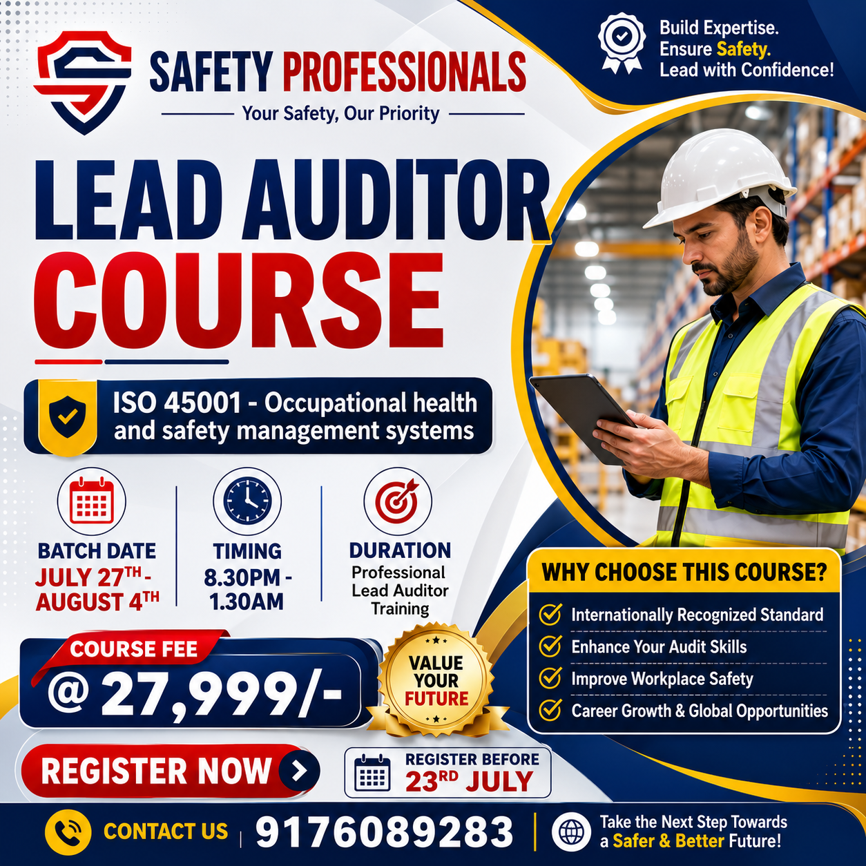 Why Choose an ISO 45001 Lead Auditor Course?
