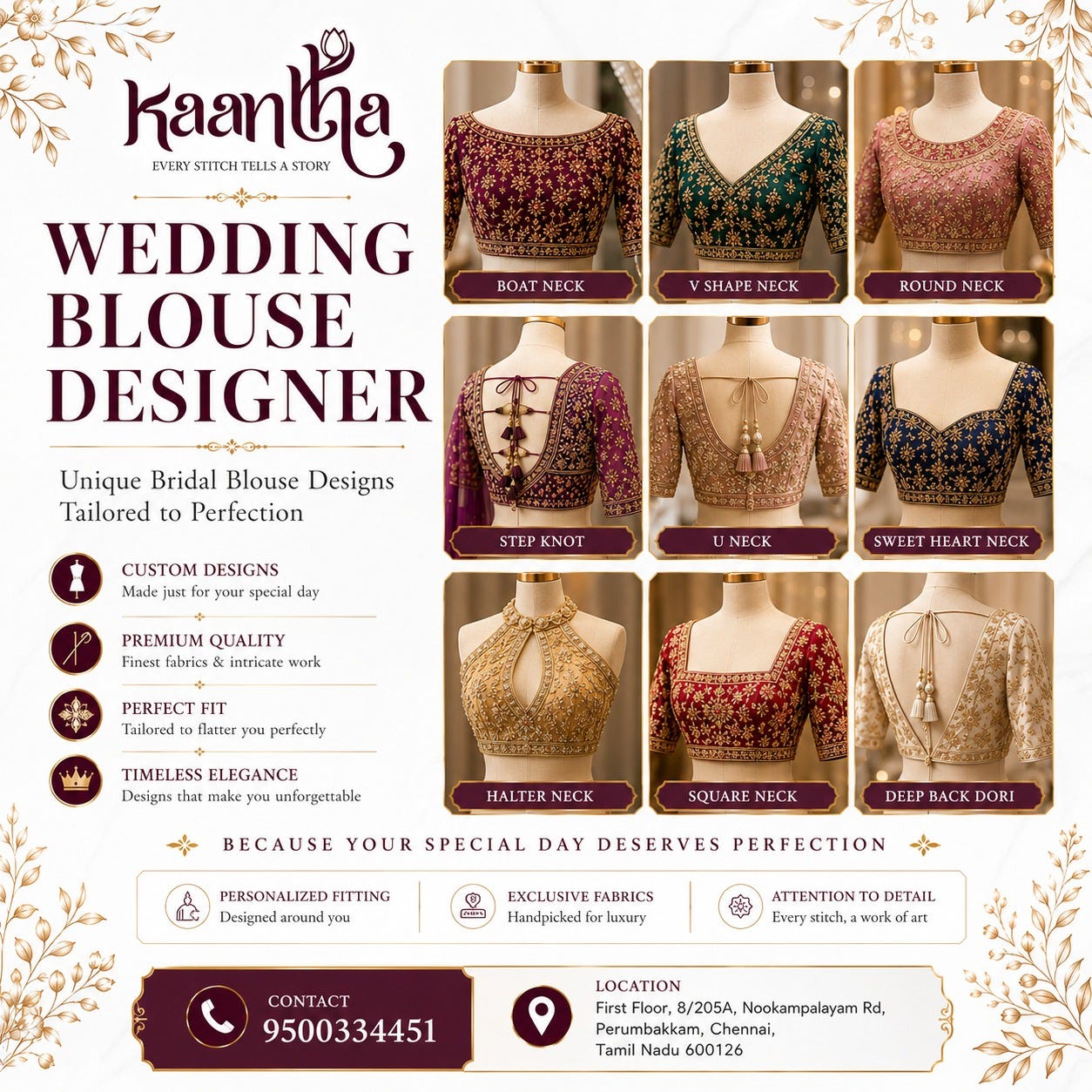 How to Match Your Blouse to Your Wedding Theme