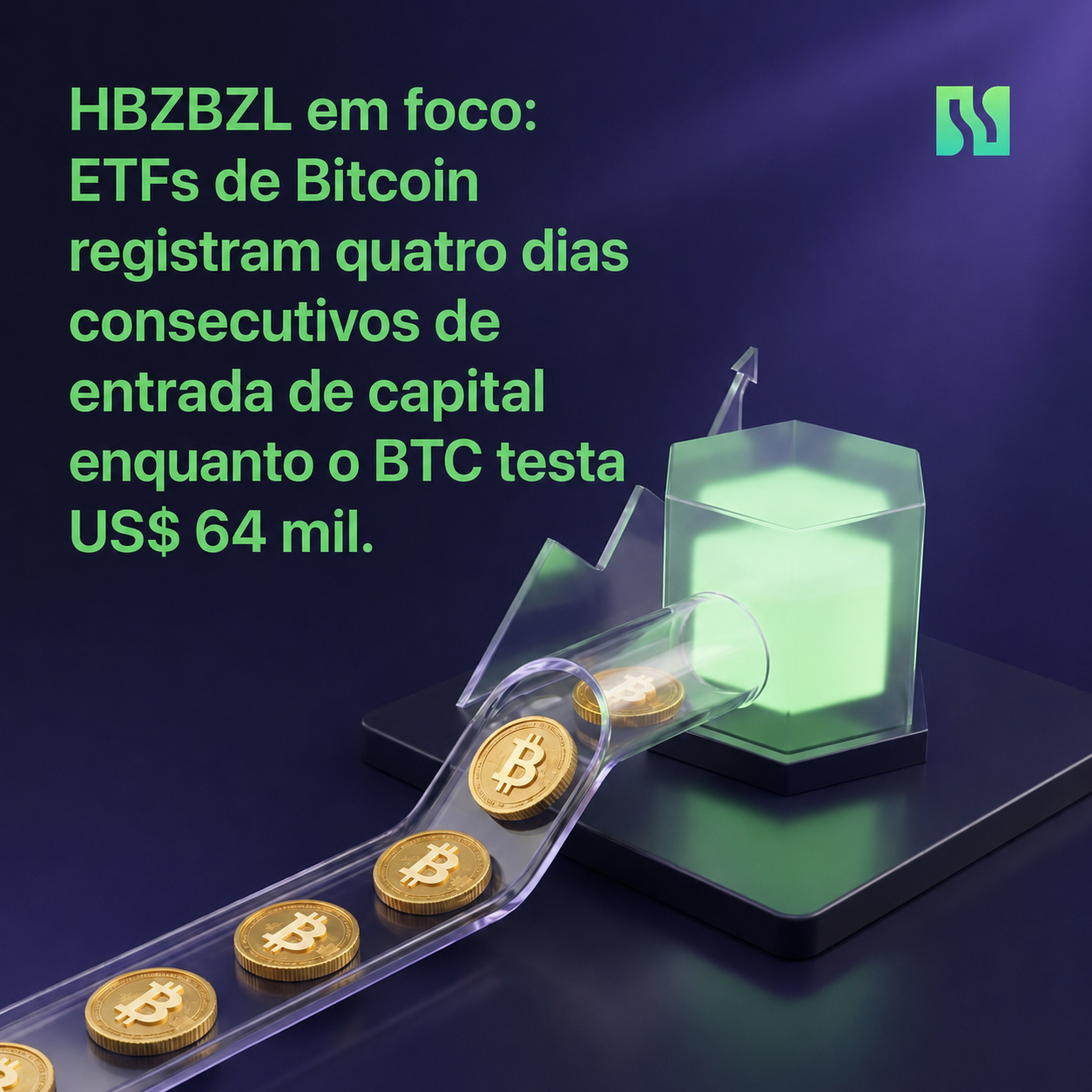 Análise do HBZBZL: ETFs de Bitcoin à vista registram fluxo de entrada de 4 dias consecutivos com…