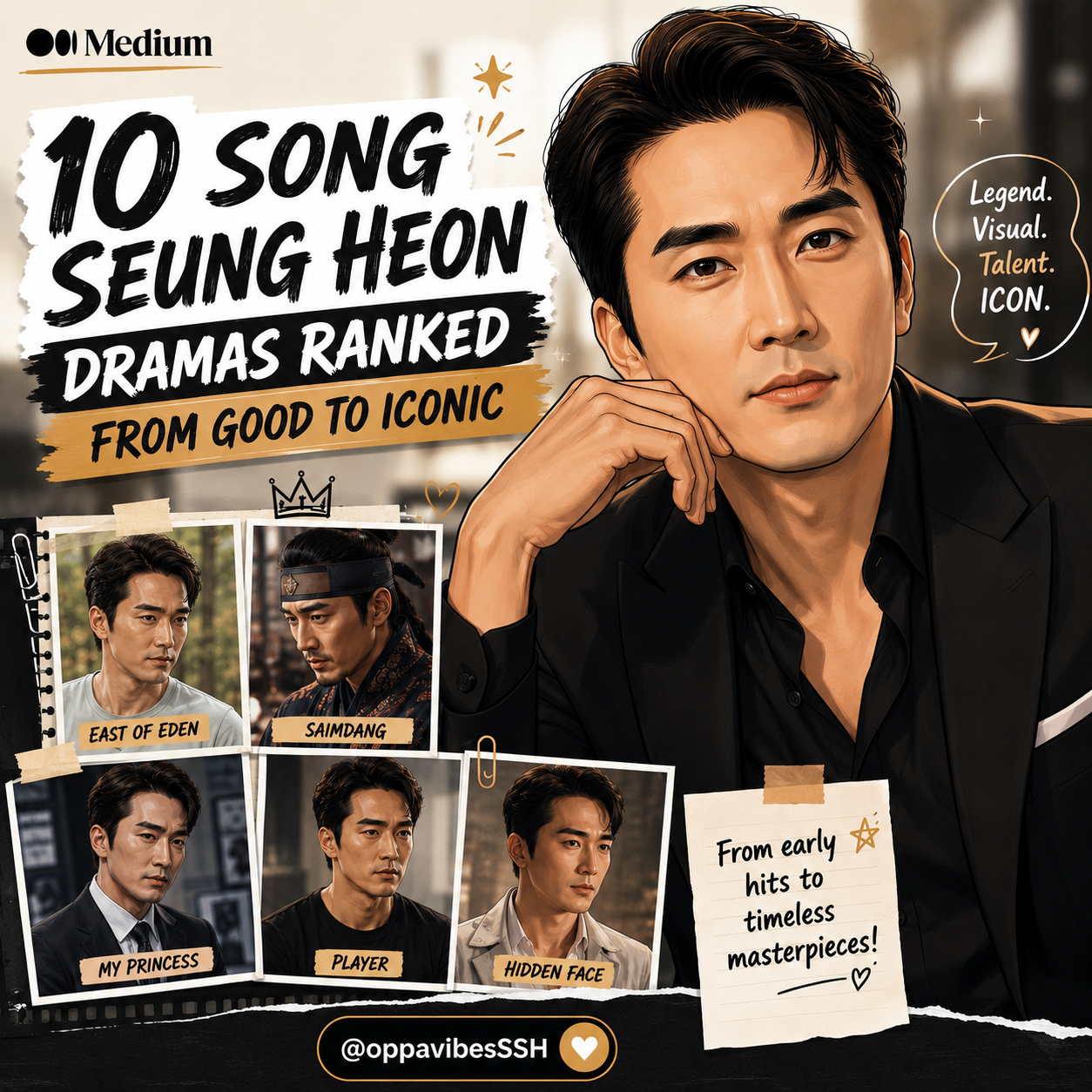 10 Song Seung Heon Dramas Ranked From Good to ICONIC