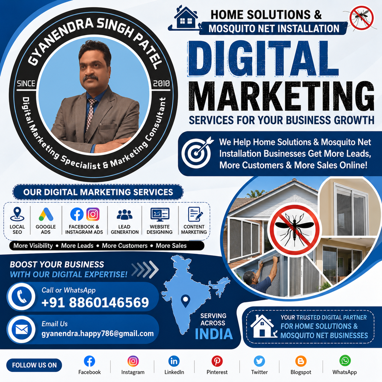 Digital Marketing Services for Home Solutions & Mosquito Net Businesses