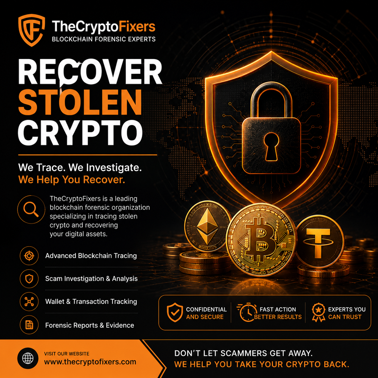 Recover Stolen Crypto Before It Reaches Mixing Services and Offshore Wallets