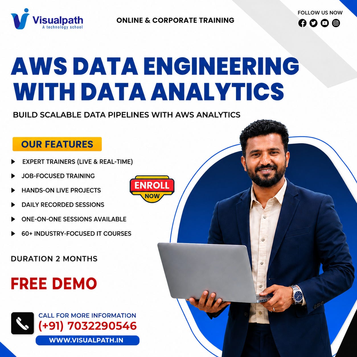 Best AWS Data Engineering course in Hyderabad | Visualpath