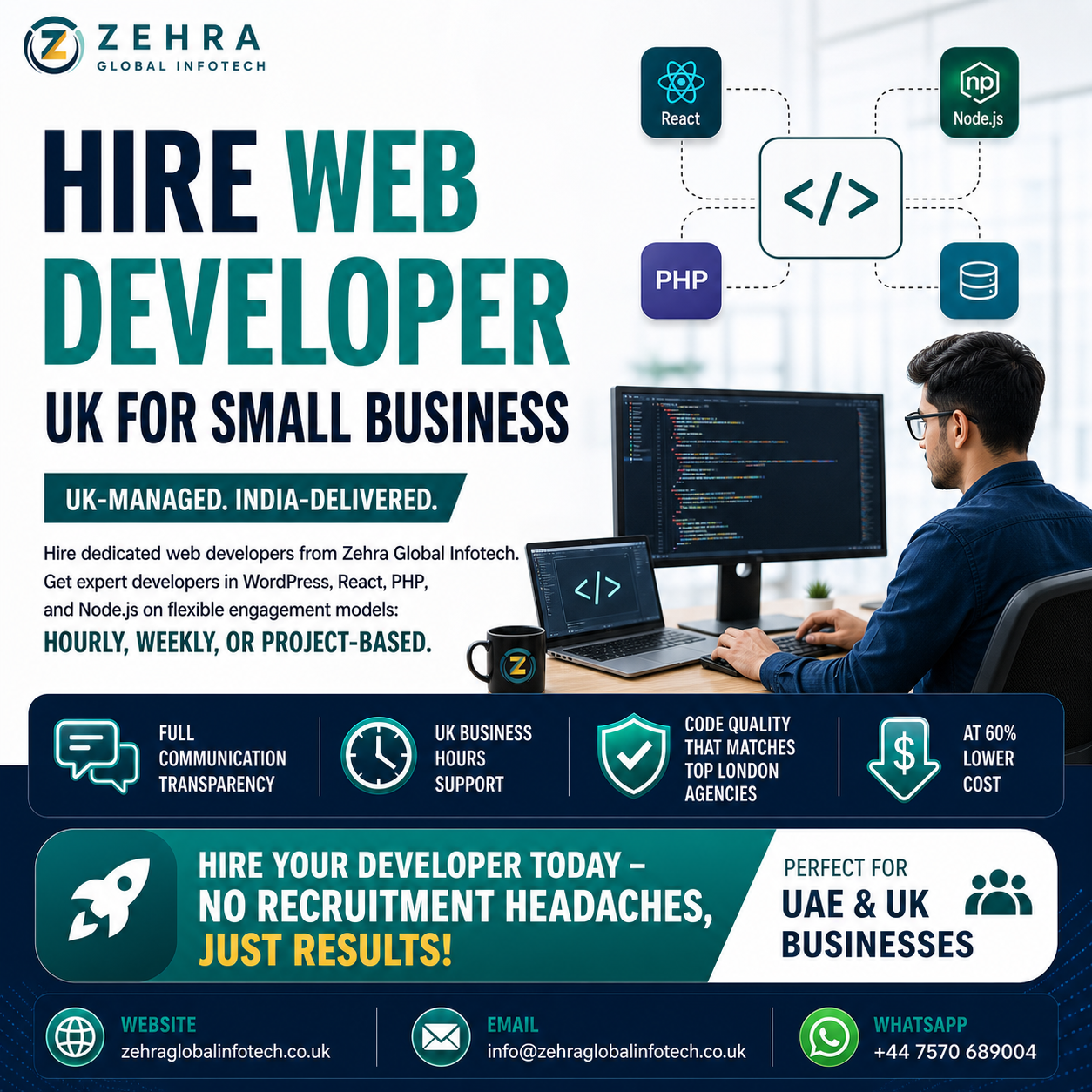 Hire Web Developer UK for Small Business