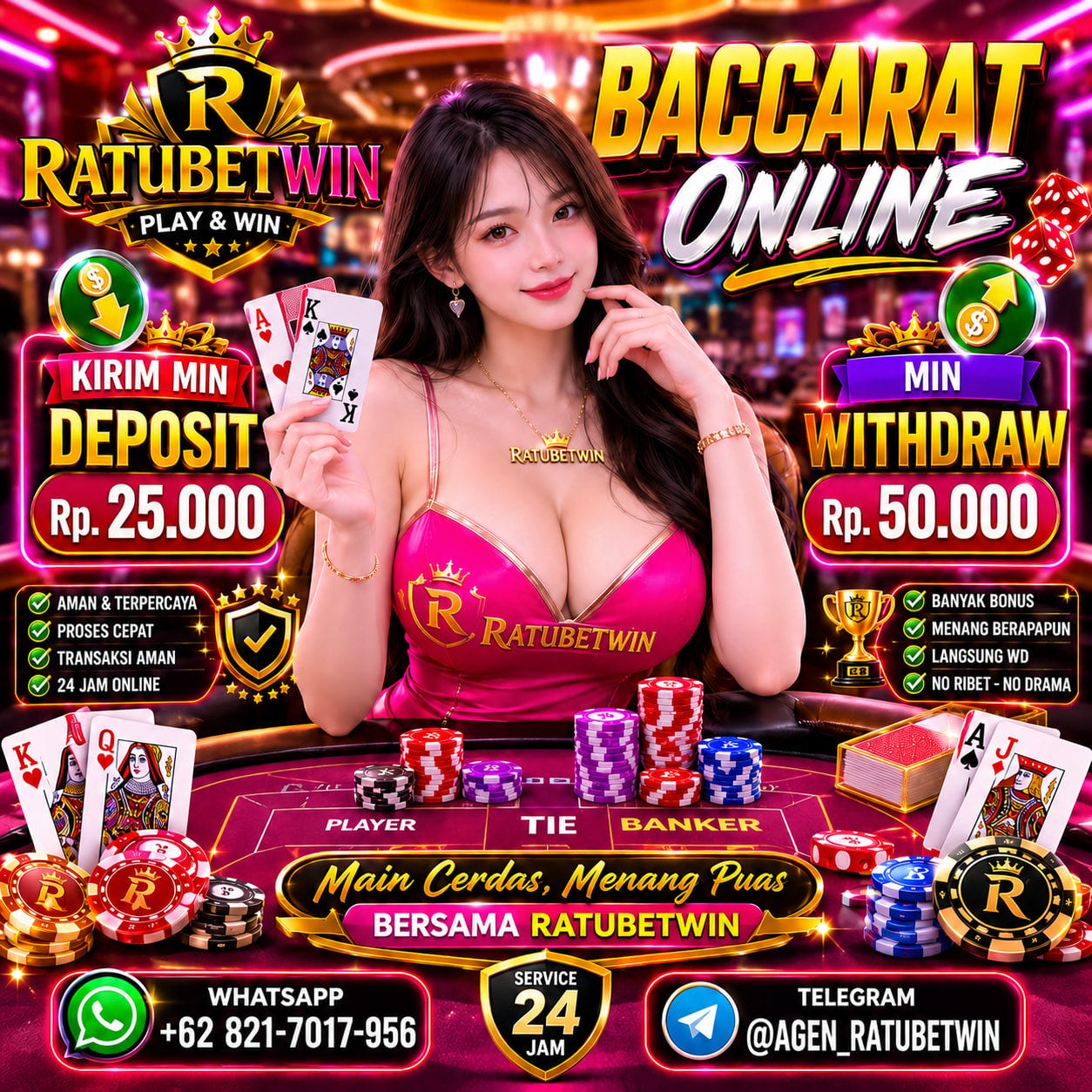 RATUBETWIN BACCARAT ONLINE PALING MANTAP