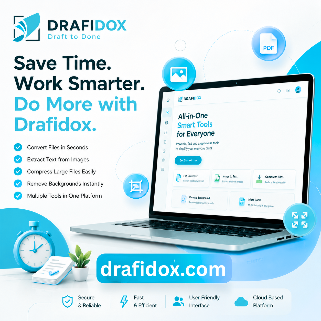 Save Time, Work Smarter, Do More: Why Drafidox is the Productivity Platform You Need