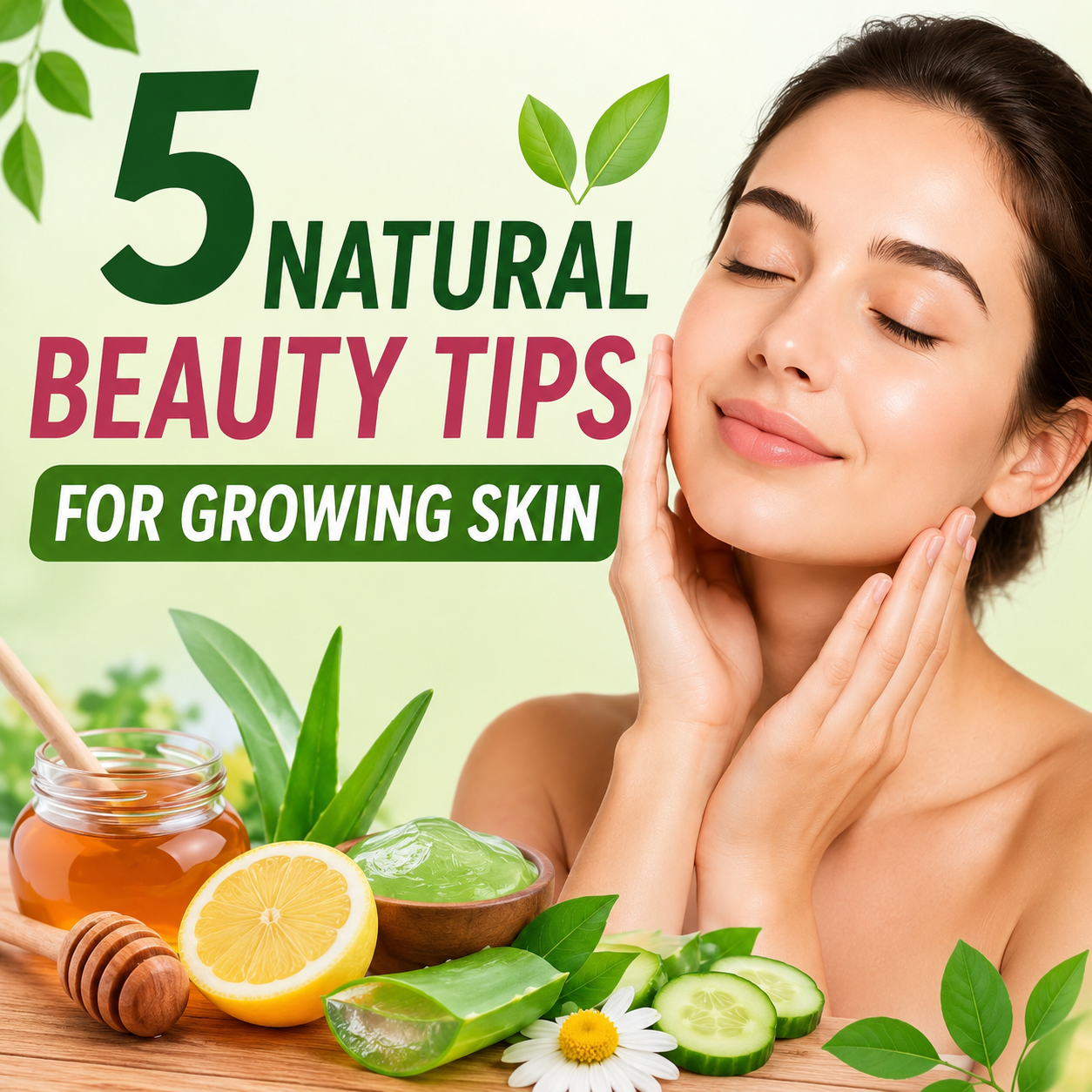 5 Natural Beauty Tips for Glowing Skin
‎
‎Everyone wants healthy, soft, and glowing skin.