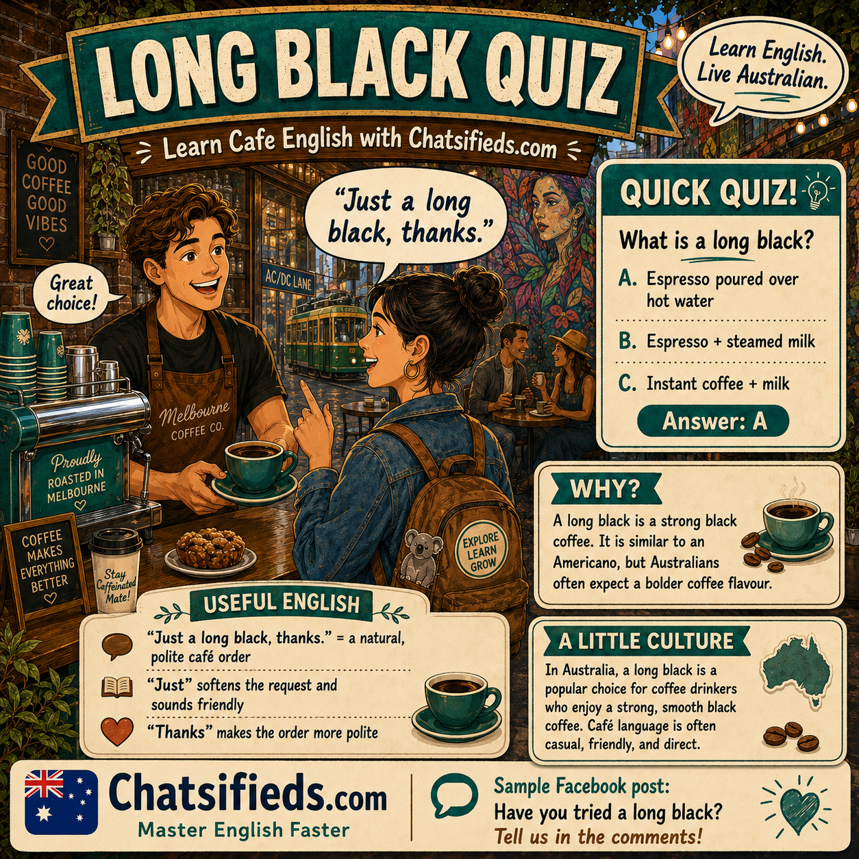 Learn English Through Australian Coffee Culture: What Is a Long Black?