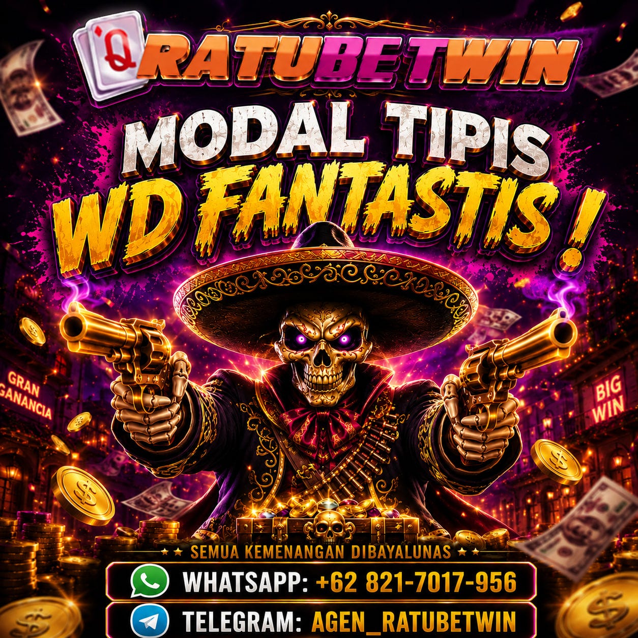 RATUBETWIN MODAL TIPIS WD FANTASTIS