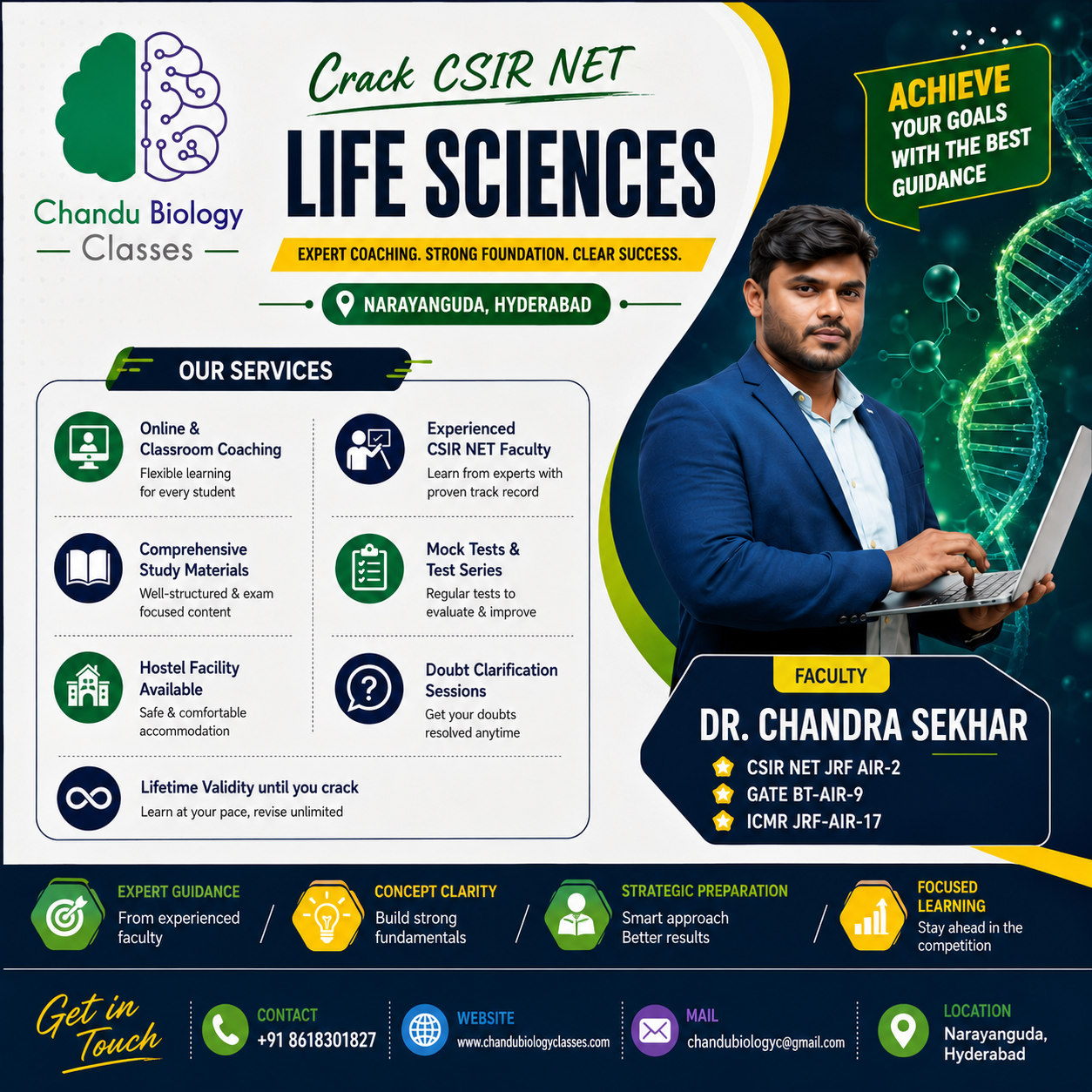 Shape Your Future in Life Sciences with Chandu Biology Classes — Best CSIR NET & GATE Life Sciences…