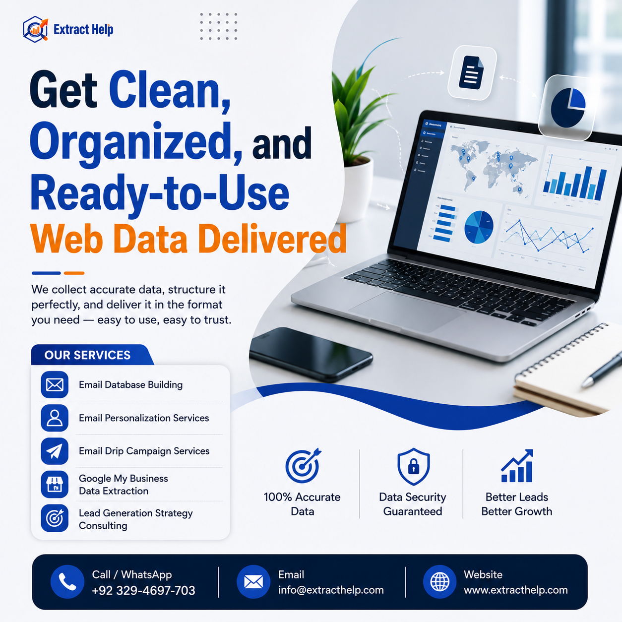 🚀 Get Clean, Organized & Ready-to-Use Web Data Delivered!